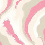 Abstract Brushstroke Art Contemporary Floor Covering Modern Style (Pink) - ODIKA