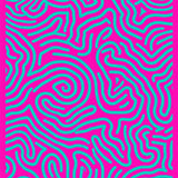 Elegant Interlocking Spiral Motif Contemporary Minimalist Design (Pink)