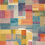 Estrella Collection Modern Fractal Geometric Colorful Area(Yellow)