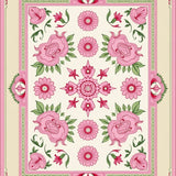 Vintage Distressed Botanical Medallion (Pink)