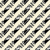 Chevron Maze with Abstract Angled Stripes and Art Influence(Beige)