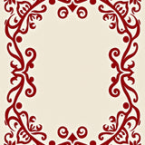 Vintage Inspired Holiday Design Featuring Ornate Swirls(Beige)