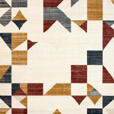Geometric patterned Area(Beige)