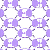 Floral Lattice Arrangement with Petal Inspired Hex Forms (Purple)