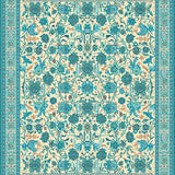 Vibrant Turquoise & Beige(Beige)