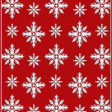 Nordic Frosty Elegant Seasonal Celebration Adornment(Red)