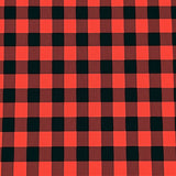 Farmhouse Gingham Doormat with Crossweave(Red)