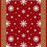 Winter Interlocking Motif with Ornate Holiday Detailing(Red)