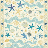 Coastal Paradise Area Ocean Dreamscape(Ivory)