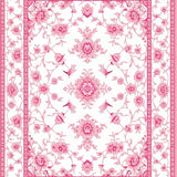 Graceful Motif with Delicate Blooms(White)