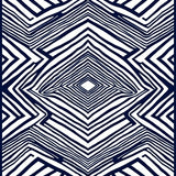 Chevron Zigzag Ethnic with Bold Stripes(Black)