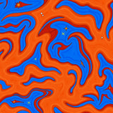 Celestial Swirl Mystical Nebula Dream Vision Tapestry(Orange)