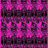 Haunted Cemetery Graveyard Scene Halloween Decorative(Pink) - ODIKA