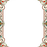 Ornate Scrollwork Damask with Interlocking Botanical Details (Ivory) - ODIKA