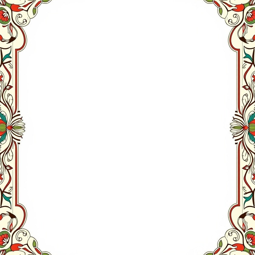 Ornate Scrollwork Damask with Interlocking Botanical Details (Ivory) - ODIKA