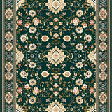 Chic Dark Floral Medallion(Green)