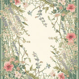 Lush Rustic Botanical Illustration(Ivory)