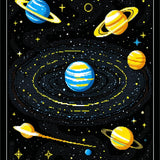 Cosmic Colorful Celestial Design(Black)