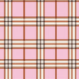Plaid Accent with Timeless Crosshatch Design(Pink)
