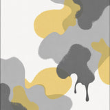 Abstract Brushstroke Watercolor Splatter Modern Canvas Artistry(White)