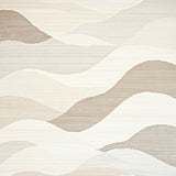 Chic Area with Abstract Wave in Cream Tones(Beige)