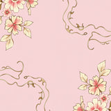 Enchanting Blossom Cascade With Symmetrical Vine Tracery(Pink)