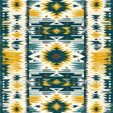 Intricate Boho Area Rug Geometric Southwestern Carpet(Gold)