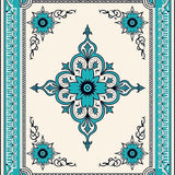 Inspired Quatrefoil Medallion Boho Eclectic Statement (Blue) - ODIKA