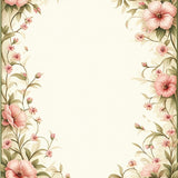 Floral Fusion Area Rustic Country Style Pink and Sage(Ivory)