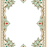 Classic Lattice Floral Overlay with Inspired Patterning(Brown)