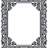 Scrollwork Magnificent Lattice Aristocratic(Black)