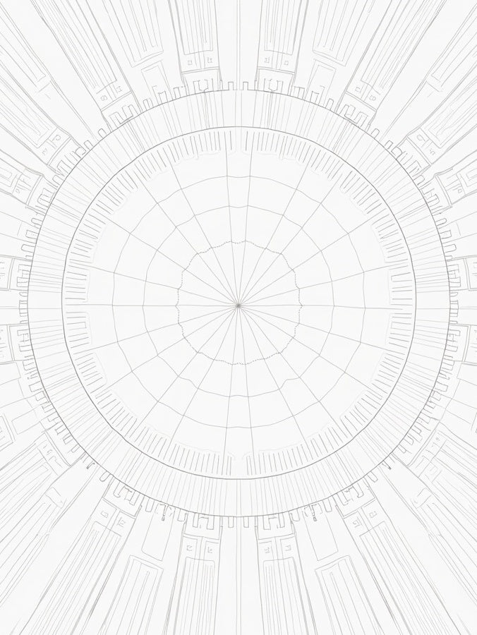 Dimensional Ripple Design Contemporary High Textured Floor Covering (White) - ODIKA