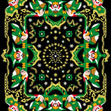 Festive Yuletide Elves with Twinkling and Holiday Parcel Illustrations(Black)