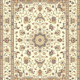 Elodie Beige Transitional Area with Timeless Decorative Elements(Ivory)