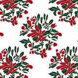 Vintage Holly Wreath Medallion Non Slip(Red)