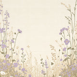 Elegant Wildflower Area Pair Beige Cushioned Kitchen Floor Mat(Beige)