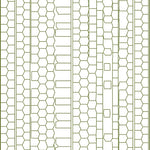 Modern Hexagonal Honeycomb Design Floor with Angular (Green) - ODIKA