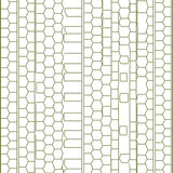 Modern Hexagonal Honeycomb Design Floor with Angular (Green) - ODIKA