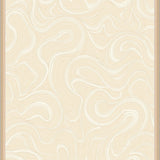 Abstract Cloudburst Waves with Fluid Swirl (Beige)