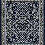 Elegant Scroll Lattice (Blue) - ODIKA