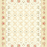 Heritage Collection Oval with Traditional Floral Lattice(Beige)