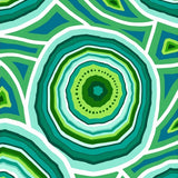 Crystal Agate Slice Vibrant Mineral Decorative Art (Green) - ODIKA