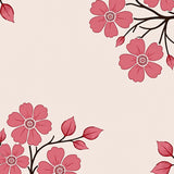 English Garden Chinoiserie with Hand Painted Cherry Blossom Sprays(Pink)