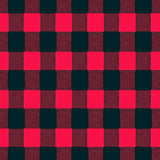 Gingham Checker Doormat Featuring Traditional Tartan(Red)