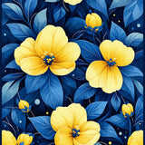 Charming Vintage Patterned Flourish(Yellow)