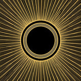 Dazzling Sunburst Radial Symmetry Showcase Highlight Display (Gold)