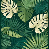 Playful Leafy Bathroom Charm(Green)