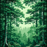 Textured Forest Design(Green)