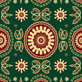 Festive Holiday Medallion with Intricate Snowflake Motifs(Green)