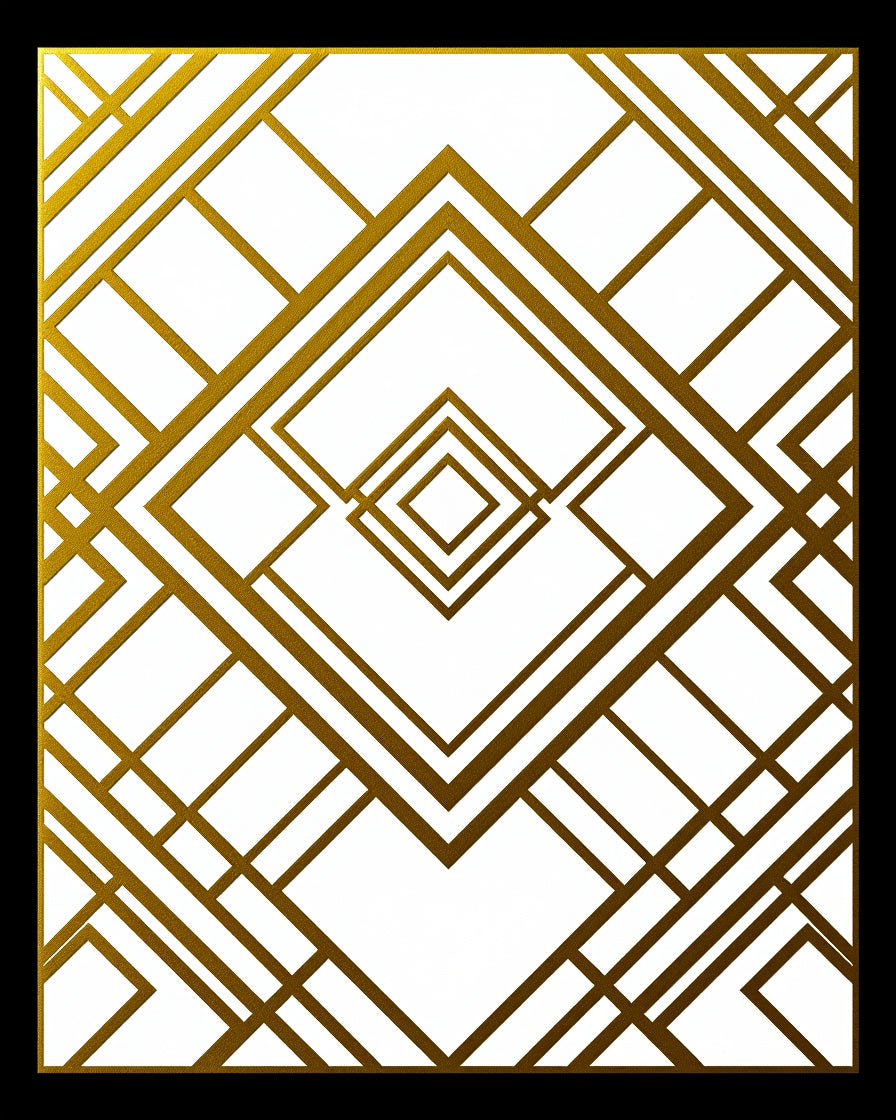 Art Radiant Interlocking Design (Gold) - ODIKA